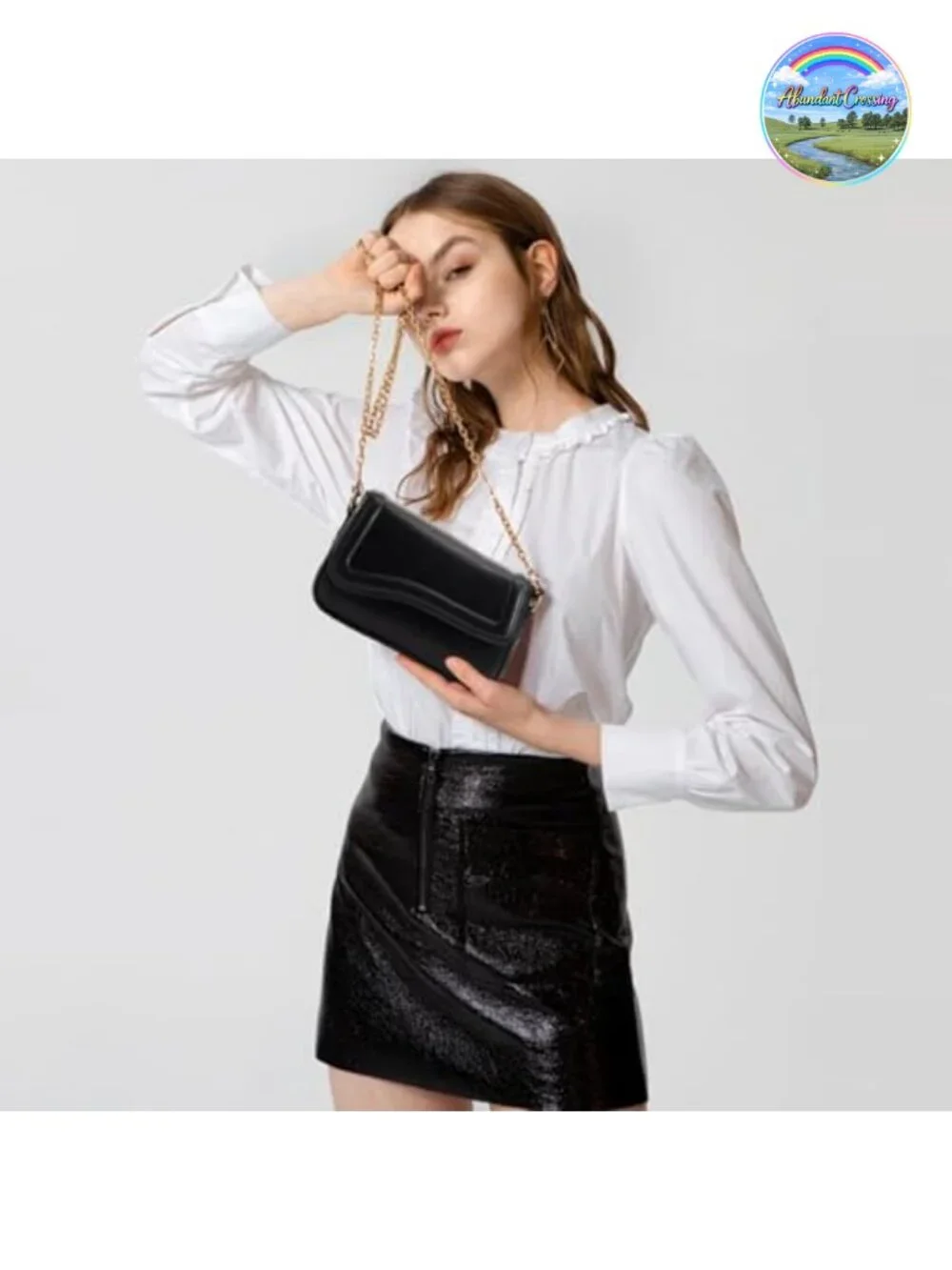 PU Leather Hobo Handbag with 2 Removable Straps Crossbody Clutch